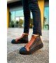 ByselShoes CH167 GST Blazer Erkek Bot SIYAH/TABA