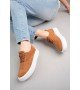 ByselShoes CH173 KBT Velluto Kadın Ayakkabı TABA