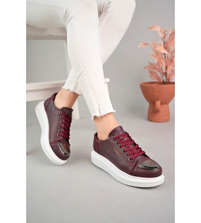 ByselShoes CH175 CBT Mirror Kadın Ayakkabı BORDO