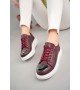 ByselShoes CH175 CBT Mirror Kadın Ayakkabı BORDO