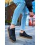 ByselShoes CH191 CKT Side Buckle Erkek Ayakkabı SIYAH