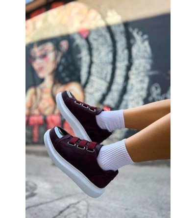 ByselShoes CH251 CBT Mirror Kadın Ayakkabı BORDO