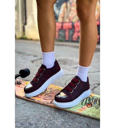 ByselShoes CH251 CBT Mirror Kadın Ayakkabı BORDO