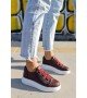 ByselShoes CH253 CBT Mirror Non Kadın Ayakkabı BORDO