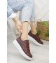 ByselShoes CH253 CBT Mirror Non Kadın Ayakkabı BORDO