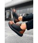 ByselShoes CH253 CST Mirror Non Man Sneakers SIYAH/TABA