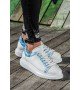 ByselShoes CH254 CBT Pittura Erkek Ayakkabı 419 MAVI ISLEME