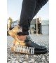 ByselShoes CH254 CBT Pittura Erkek Ayakkabı 438 SIYAH / SARI CHEKICH