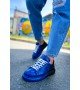 ByselShoes CH254 CBT Pittura Erkek Ayakkabı 545 MAVI SIYAH SPLUSH