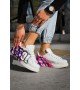 ByselShoes CH254 CBT Pittura Kadın Ayakkabı 486 PEMBE / MAVI COOL