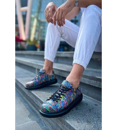 ByselShoes CH254 CST Pittura Erkek Ayakkabı 538 CRAZY SPLUSH SIYAH