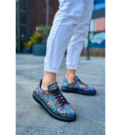 ByselShoes CH254 CST Pittura Erkek Ayakkabı 538 CRAZY SPLUSH SIYAH