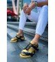 ByselShoes CH254 CST Pittura Erkek Ayakkabı 549 GOLD SIYAH X