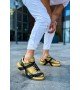 ByselShoes CH254 CST Pittura Erkek Ayakkabı 549 GOLD SIYAH X