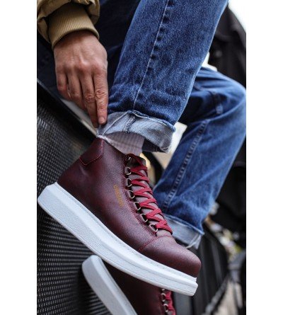 ByselShoes CH258 CBT Roma Erkek Bot BORDO