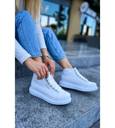 ByselShoes CH258 CBT Roma Kadın Bot BEYAZ