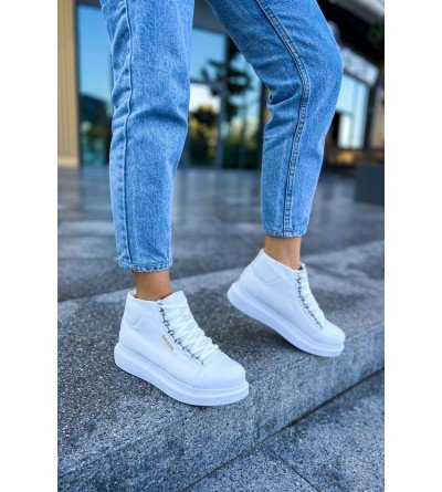 ByselShoes CH258 CBT Roma Kadın Bot BEYAZ