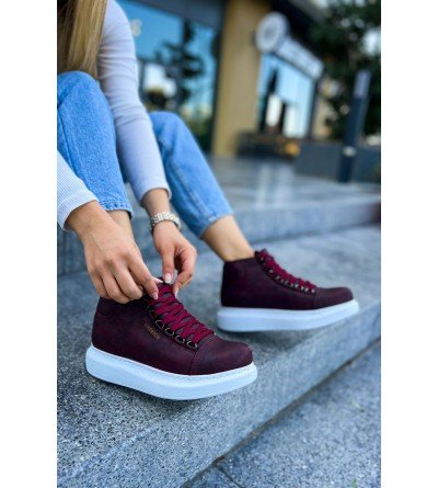 ByselShoes CH258 CBT Roma Kadın Bot BORDO