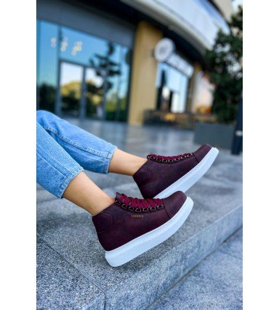 ByselShoes CH258 CBT Roma Kadın Bot BORDO