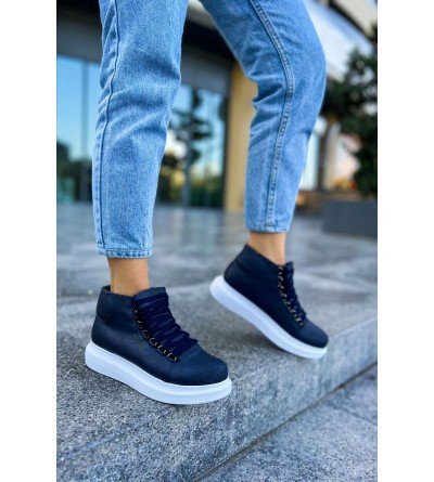 ByselShoes CH258 CBT Roma Kadın Bot LACIVERT