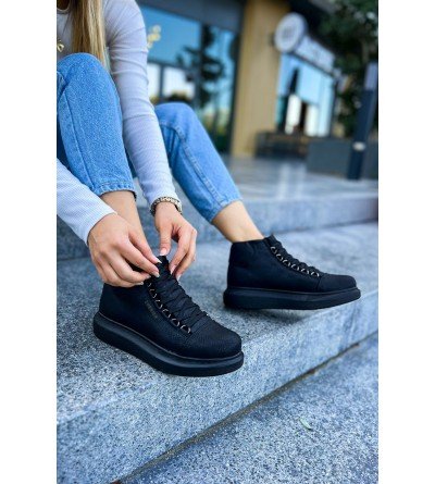 ByselShoes CH258 CST Roma Kadın Bot SIYAH