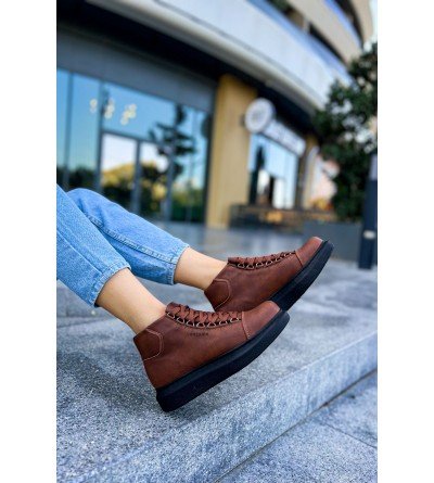 ByselShoes CH258 CST Roma Kadın Bot TABA