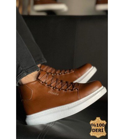 ByselShoes CH258 DBT Roma Deri Erkek Bot TABA