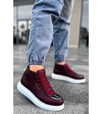 ByselShoes CH267 CBT Roma Mirror Erkek Bot BORDO