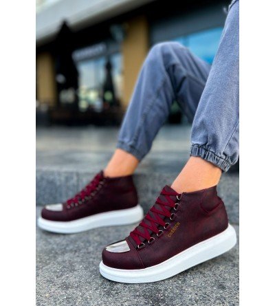 ByselShoes CH267 CBT Roma Mirror Erkek Bot BORDO