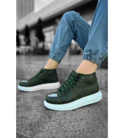 ByselShoes CH267 CBT Roma Mirror Erkek Bot HAKI