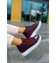 ByselShoes CH267 CBT Roma Mirror Kadın Bot BORDO