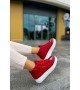 ByselShoes CH267 CBT Roma Mirror Kadın Bot KIRMIZI