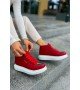 ByselShoes CH267 CBT Roma Mirror Kadın Bot KIRMIZI