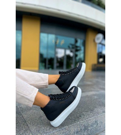 ByselShoes CH267 CBT Roma Mirror Kadın Bot SIYAH