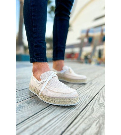 ByselShoes CH311 Espadril Erkek Ayakkabı BEJ