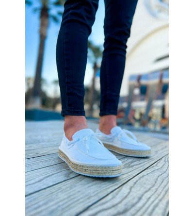 ByselShoes CH311 Espadril Erkek Ayakkabı BEYAZ