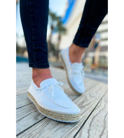 ByselShoes CH311 Espadril Erkek Ayakkabı BEYAZ