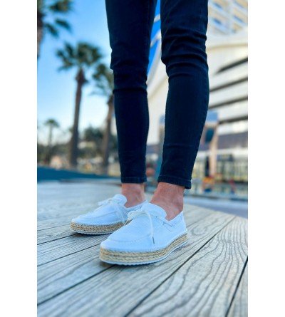 ByselShoes CH311 Espadril Erkek Ayakkabı BEYAZ