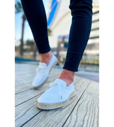 ByselShoes CH311 Espadril Erkek Ayakkabı BEYAZ