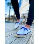 ByselShoes CH311 Espadril Erkek Ayakkabı BEYAZ / SAX MAVI