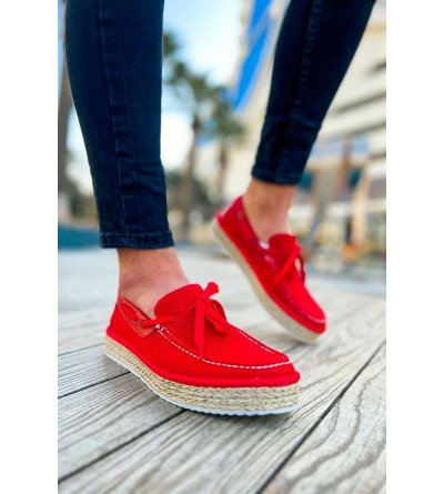 ByselShoes CH311 Espadril Erkek Ayakkabı KIRMIZI