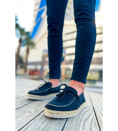 ByselShoes CH311 Espadril Erkek Ayakkabı SIYAH