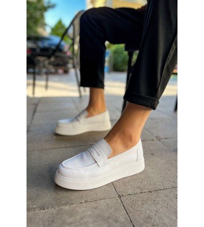 ByselShoes CH421 CBT Bandera Erkek Ayakkabı BEYAZ