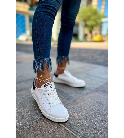 ByselShoes CH977 GBT Tennis Kadın Ayakkabı BEYAZ/SIYAH