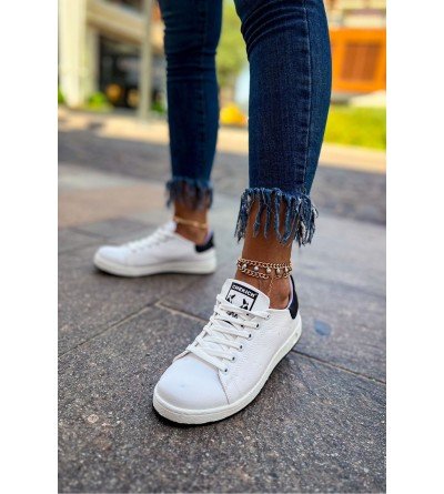 ByselShoes CH977 GBT Tennis Kadın Ayakkabı BEYAZ/SIYAH