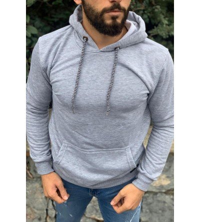 ByselShoes Kapüşonlu Sweatshirt GRI