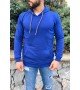 ByselShoes Kapüşonlu Sweatshirt SAX MAVI