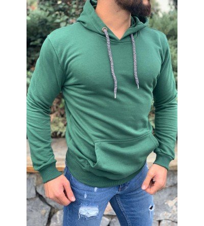 ByselShoes Kapüşonlu Sweatshirt YESIL